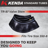 Kenda 350-8 TR-87C Inner Tube 047853261820 Includes Keychain